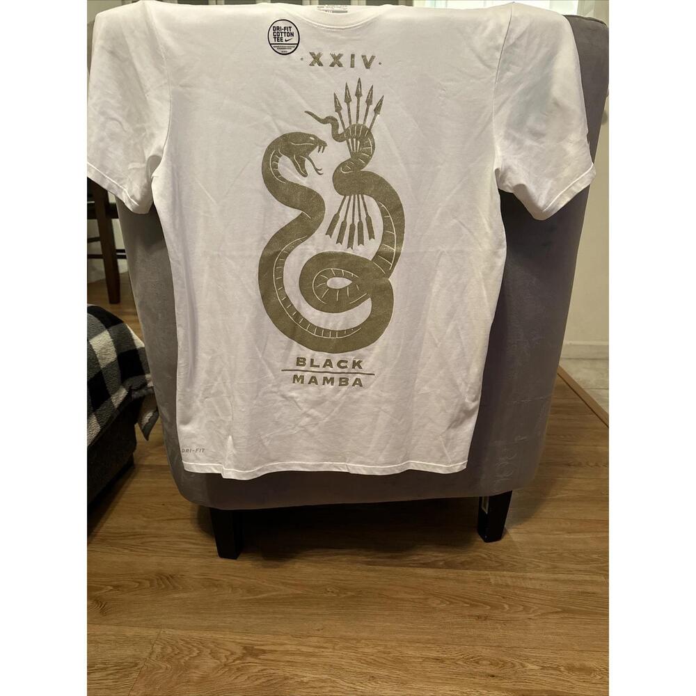 2010 Kobe Bryant Dri Fit T-Shirt Xl Black Mamba - Wht Gold